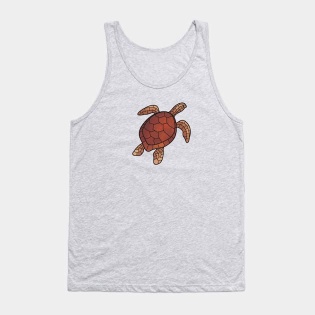 Sea Turtle Tank Top by DesignsByDoodle